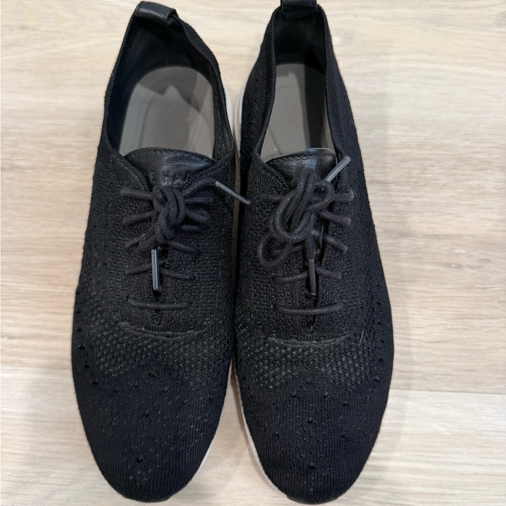 Women's Black Lace-Up Shoes